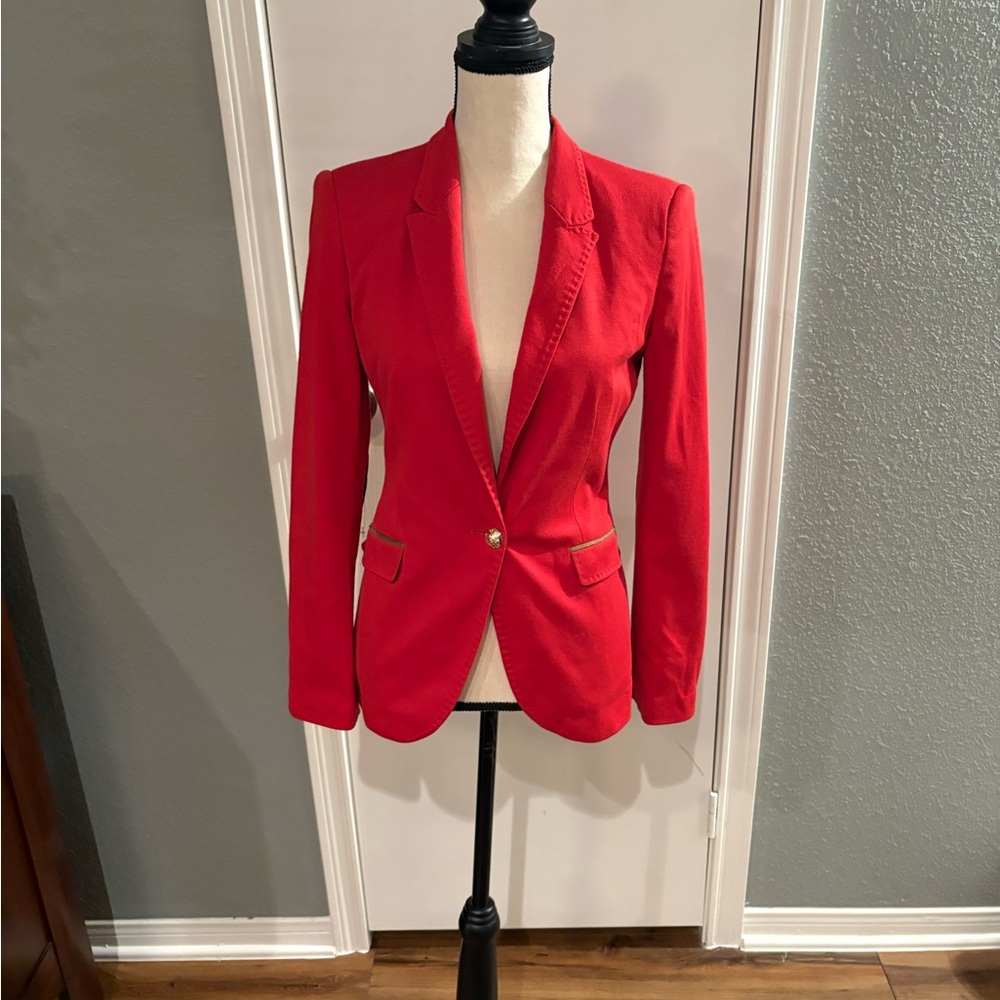 Zara Bold Red Blazer